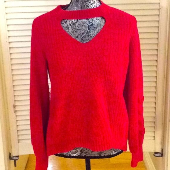 Super soft Recycled Poly Red Hot Sweater 11-13 L - Picture 1 of 11